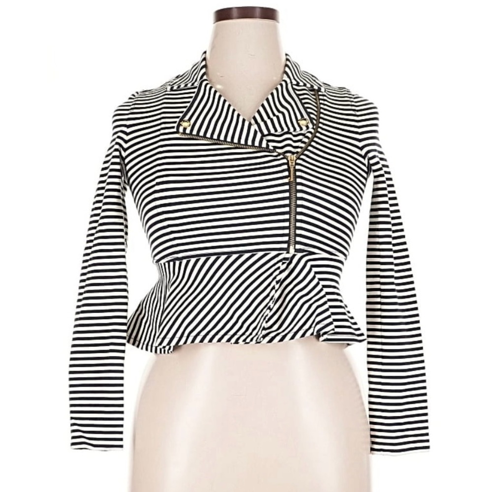 Juicy Couture Striped Black and White Blazer (Free shipping)